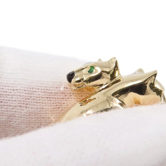 CARTIER PANTHERE Kozari Ring Size 54/#14 18K Yellow Gold - Picture 4 of 9